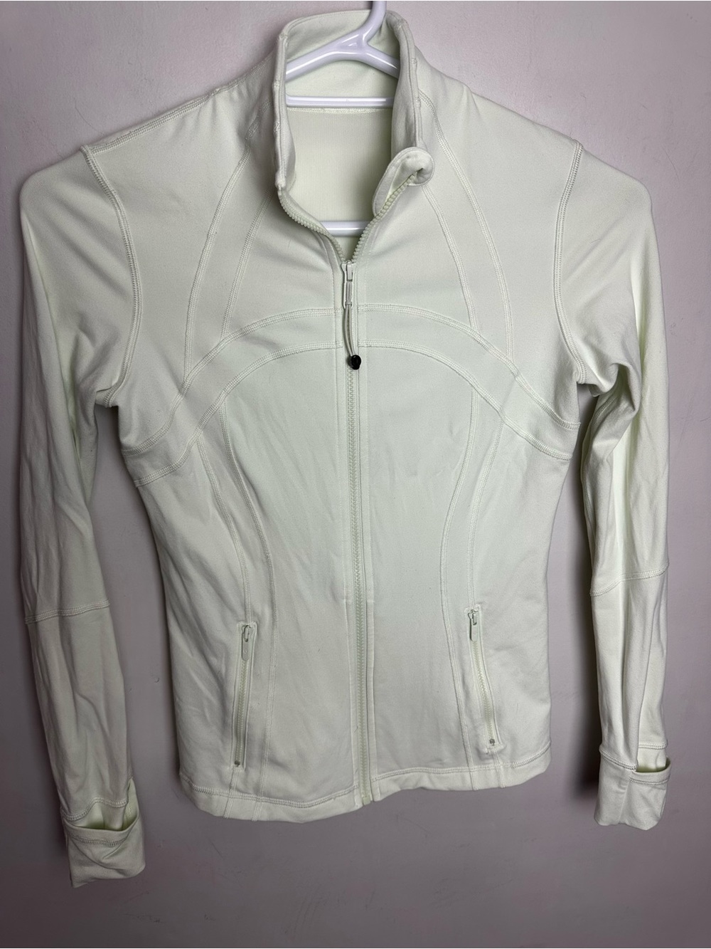 Lululemon Define Jacket Women's Size 8 Light Lime Green Running Lightweight